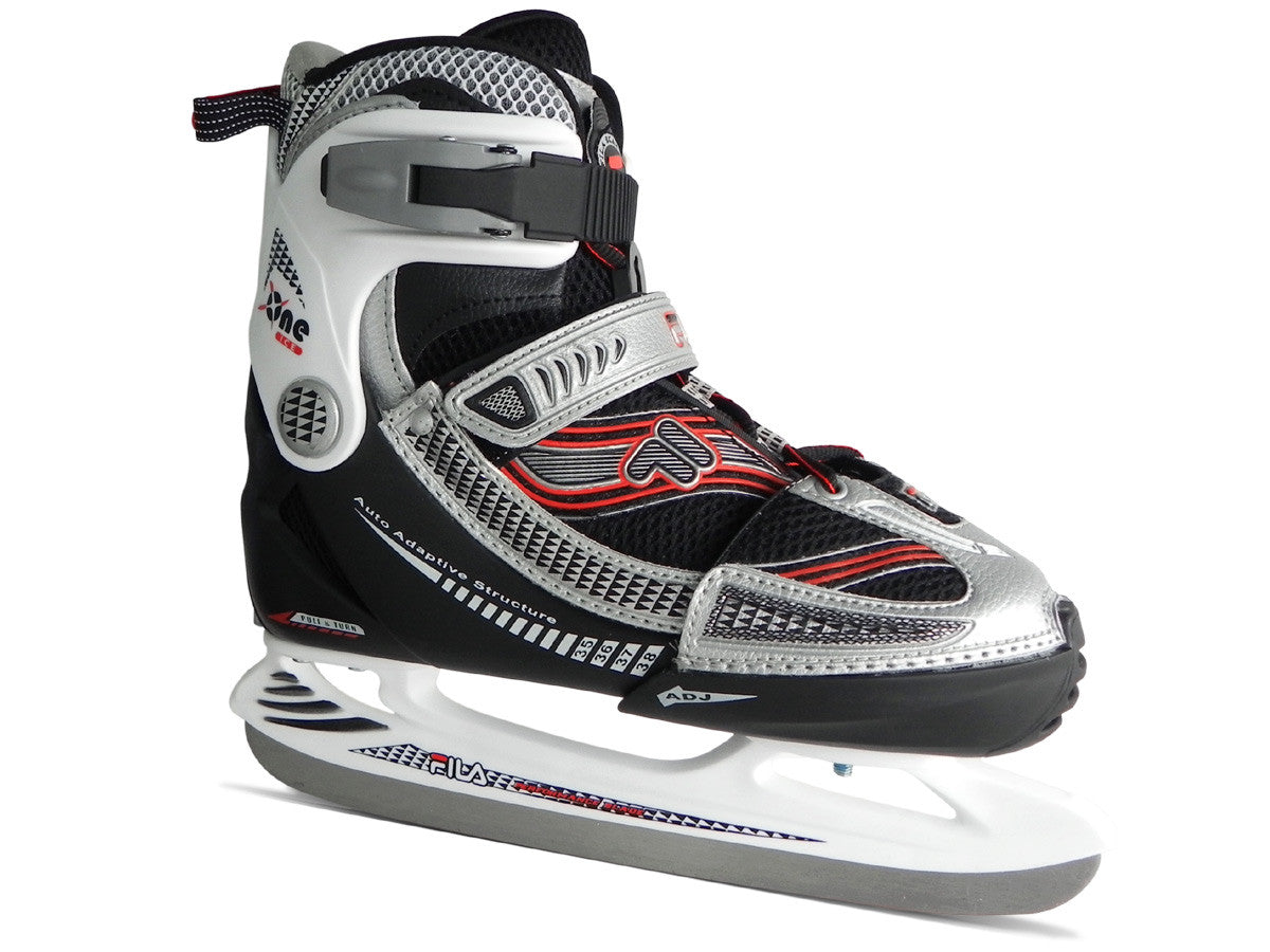 Bauer Fila x one ice verstelbaar zwart/rood