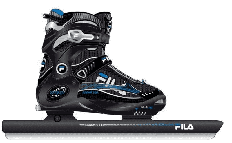 Wizy ice speed verstelbaar zwart/ blauw